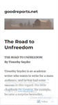 Mobile Screenshot of goodreports.net